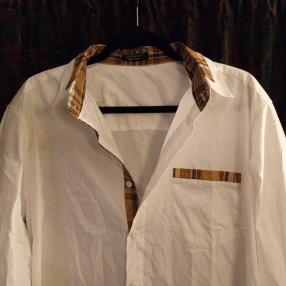 Coofandy  Mens Casual Dress Shirt Button down Long Sleeve Size  Large - Picture 2 of 4